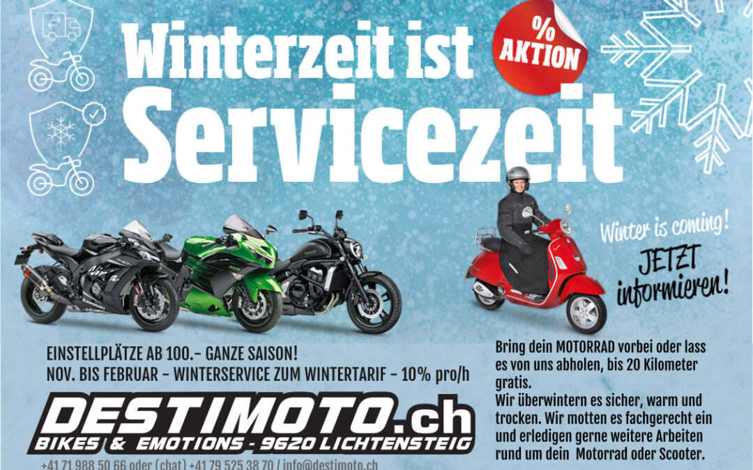 Motorrad Winter-Einstellplätze ab sofort zu vermieten!